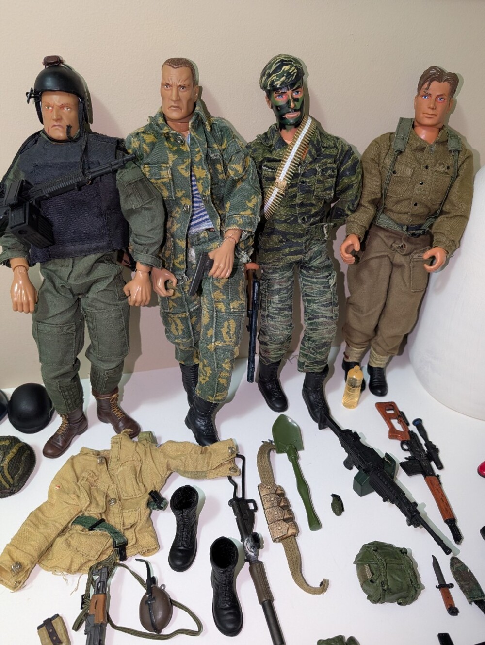 Vintage Military G.I Joe Action Figures Lot